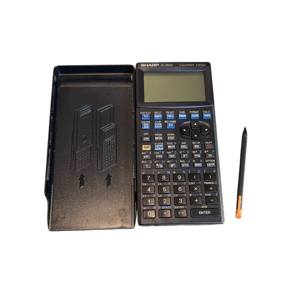 Sharp EL-9600c Graphing Calculator Equation Editor With Stylus Working
